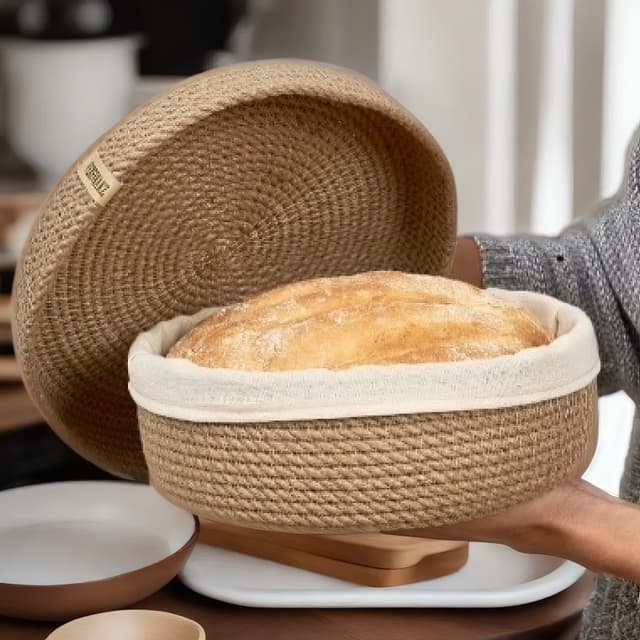 Хлебницы Verevka.kz круглые с крышкой