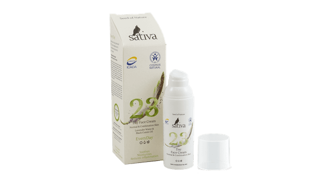 23 Крем для лица дневной для нормального и комбинированного типа кожи 50 мл. Sativa