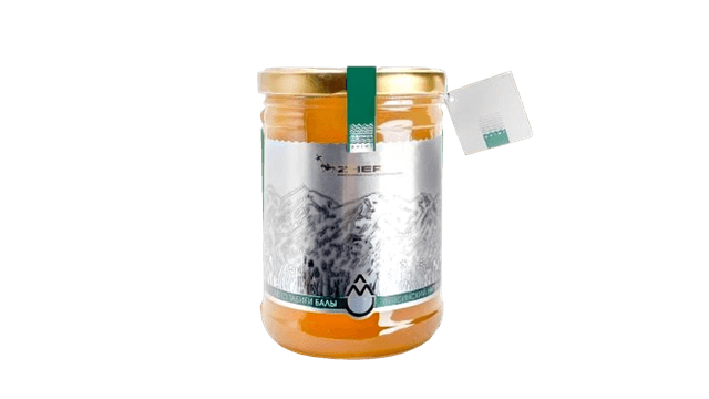Мед лепсинский в стеклянной банке