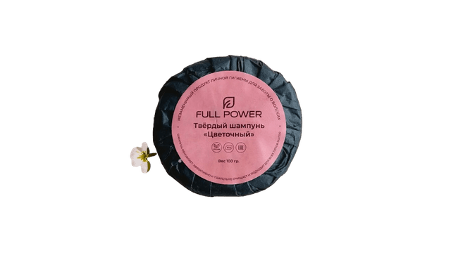 Твердый Шампунь Обновляющий "Цветочный" 90 г. Full Power