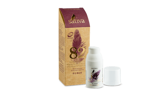 82 Сыворотка успокаивающая для регенерации чувствительной и сверхчувствительной кожи 30 мл. Sativa