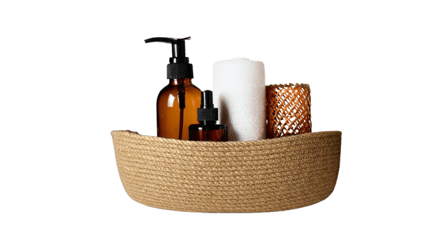 Корзина овальная джут M 30*20 см.