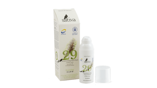29 Крем-флюид для лица увлажняющий для всех типов кожи 50 мл. Sativa