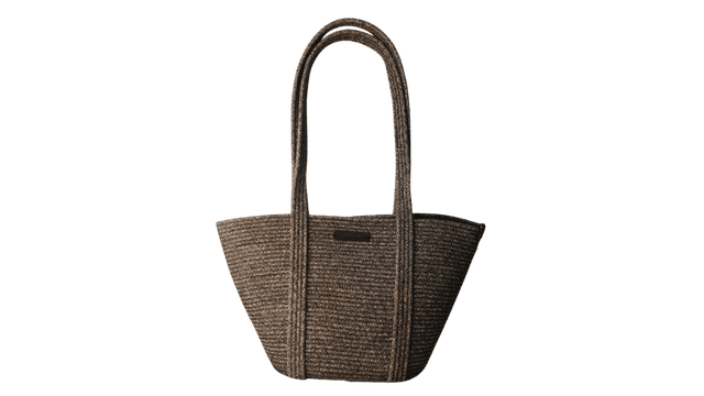 Сумка пляжная хлопок (серая) L 27*15 см.